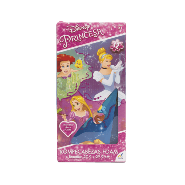 Rompecabezas Princesas Disney en Foam 12 Pz - Novelty