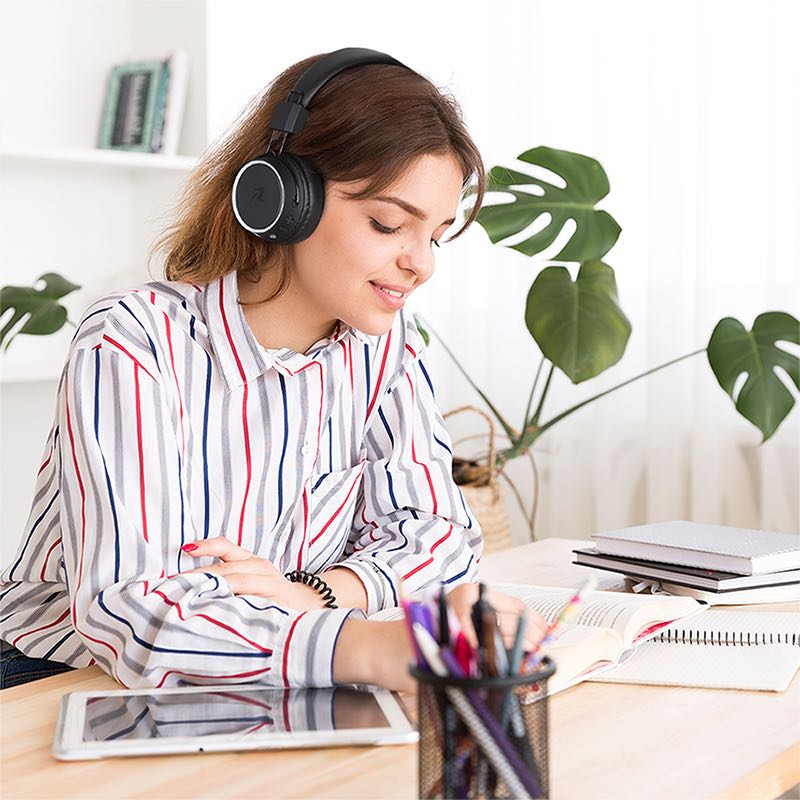 Audífonos Bluetooth Inalámbricos de Diadema Plegables Redlemon