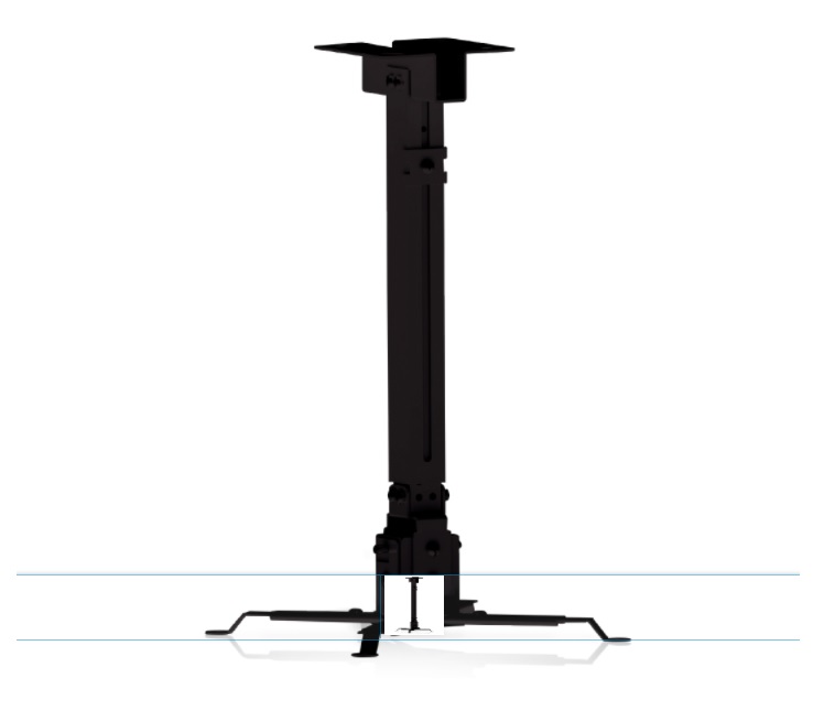 SOPORTE GHIA PROYECTOR A TECHO 25KG MAX 43-65CM GIRO 360 INCLINACION 15 GRADOS VIDEO CONFERENCIA