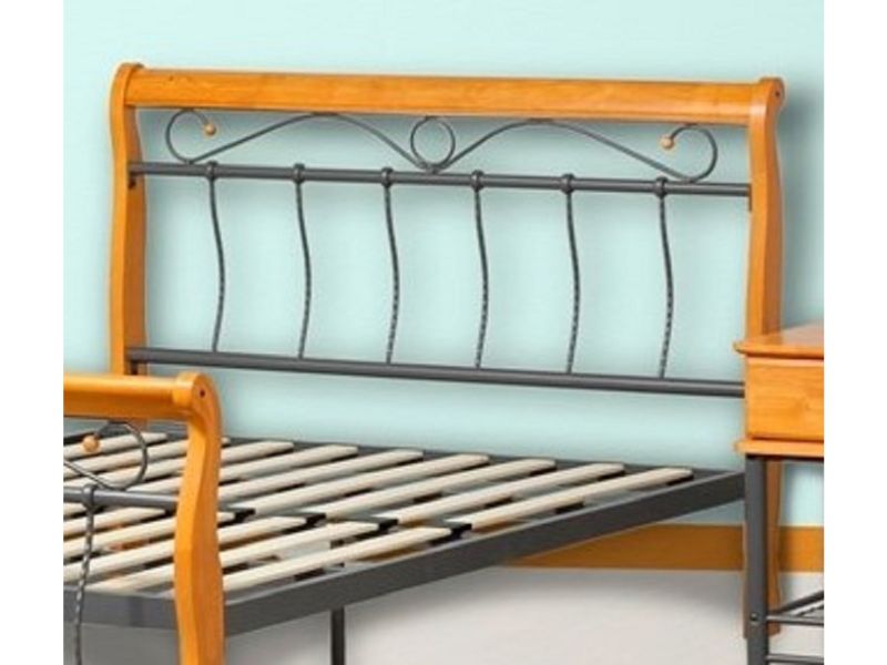 CAMA MATROMINIAL DE MADERA Y HERRERIA DE ACERO MODELO 832