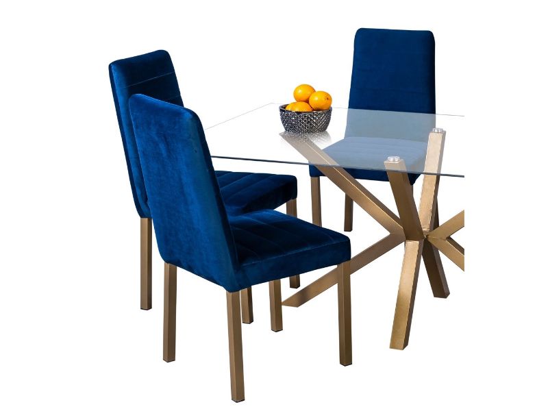 COMEDOR 6 SILLAS NAPOLES TUBULAR MOBILKRAFT.