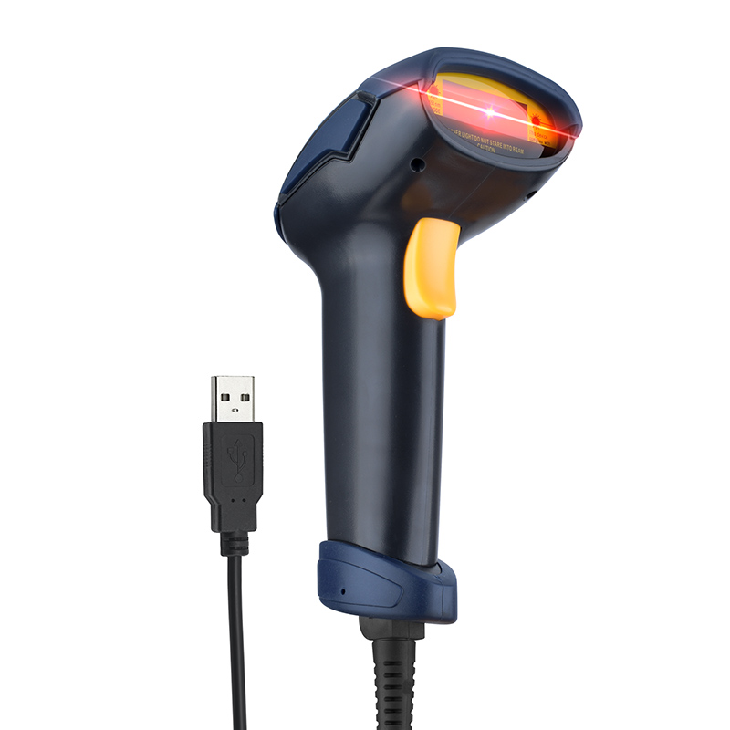 Redlemon Lector de Código de Barras Láser USB Universal para Punto de Venta (POS) o Almacén. Pistola Escáner de Códigos EAN, UPC, ISBN para Computadora.