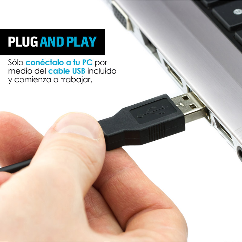 Redlemon Lector de Código de Barras Láser USB Universal para Punto de Venta (POS) o Almacén. Pistola Escáner de Códigos EAN, UPC, ISBN para Computadora.