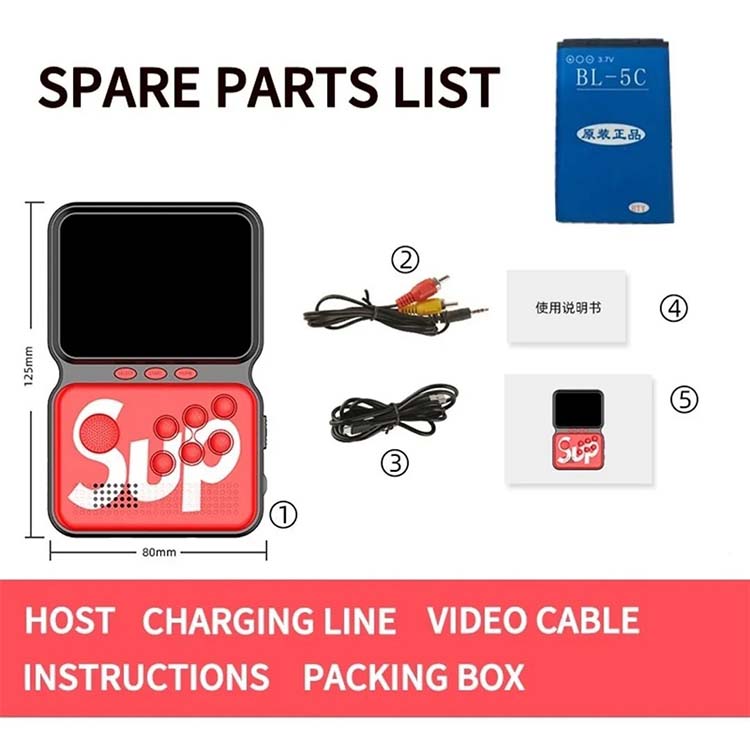 Gamebox Sup 900 Juegos Retro Mini Consola Portátil Maquinita