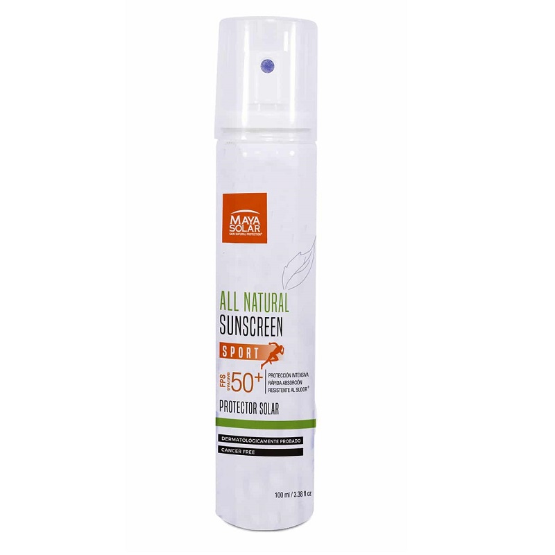 Bloqueador Solar Biodegradable Maya Solar Fps50 Derma Sport Aerosol