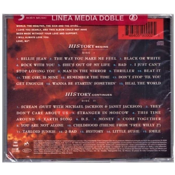 CD Michael Jackson ~ History: past. present and future - Book I (2CD)