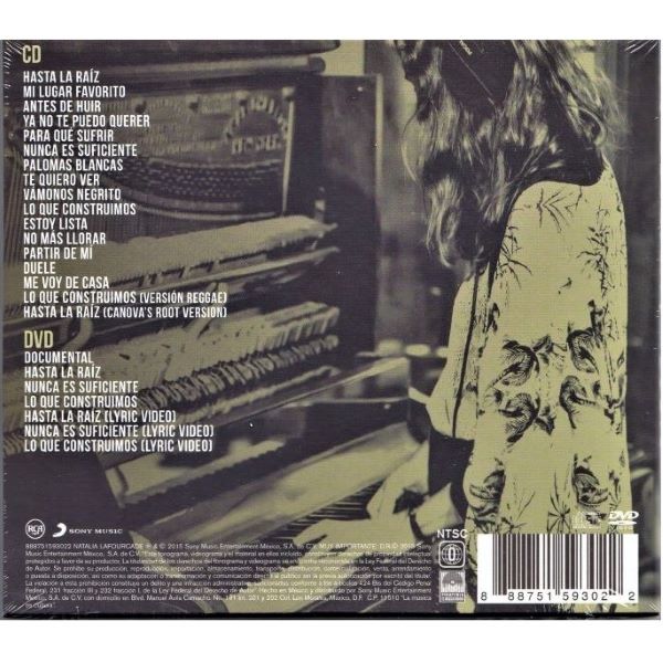 CD Natalia Lafourcade ~ Hasta la raíz (Edición especial) (c/DVD)