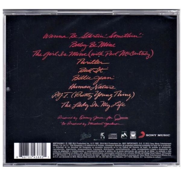 CD Michael Jackson ~ Thriller