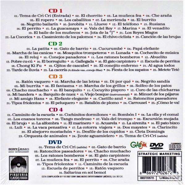 CD Cri Cri ~ 100 años 100 éxitos (4CD+1DVD)