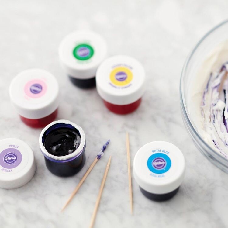12 Colorantes Alimentarios En Gel Wilton Para Glaseado Icing