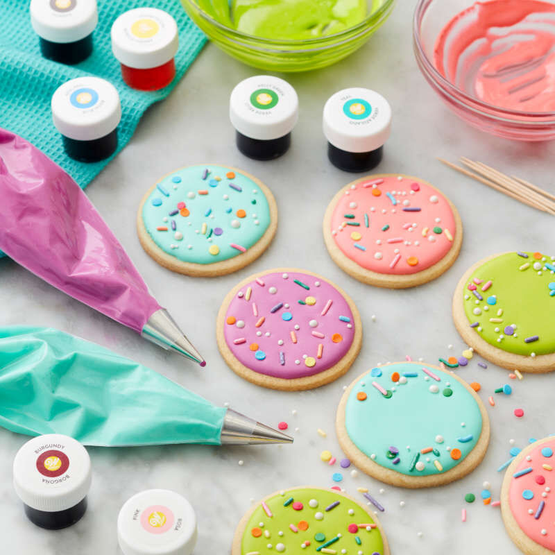 12 Colorantes Alimentarios En Gel Wilton Para Glaseado Icing