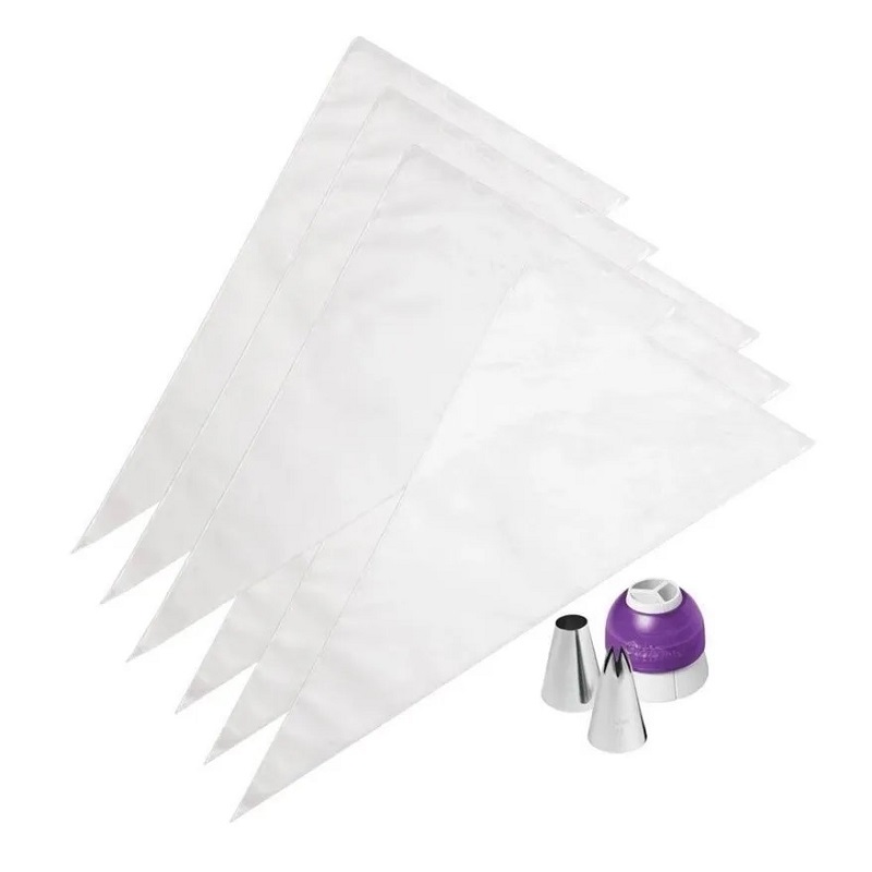 Kit Wilton Para Decorar Cupcakes: 2 Duyas, 6 Mangas Y 1 Cople triple
