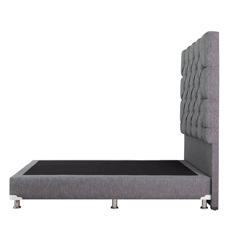 Cabecera Queen Size Gris Capri + Box Dicasa