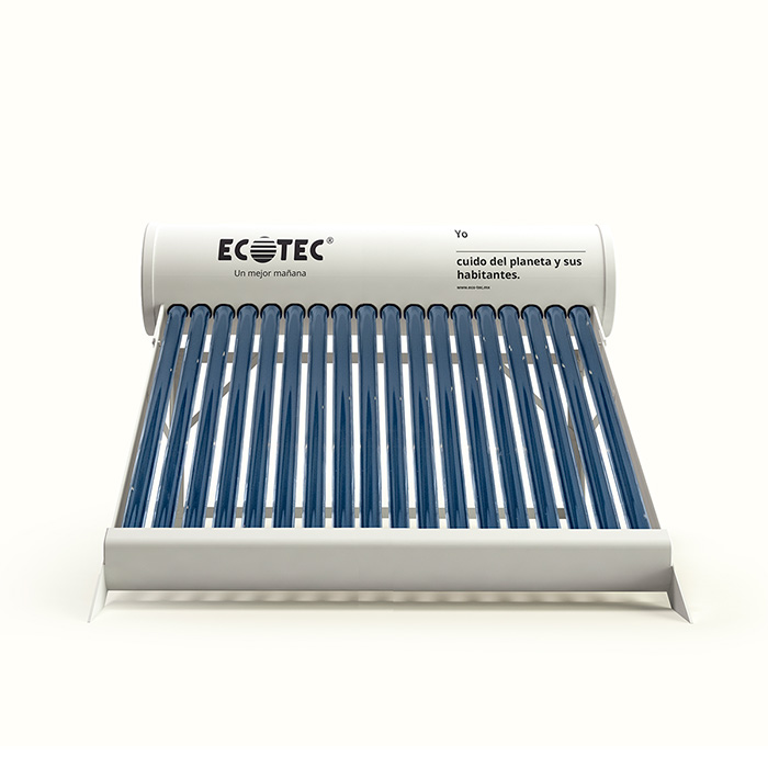 Calentador solar 18 tubos baja presión 