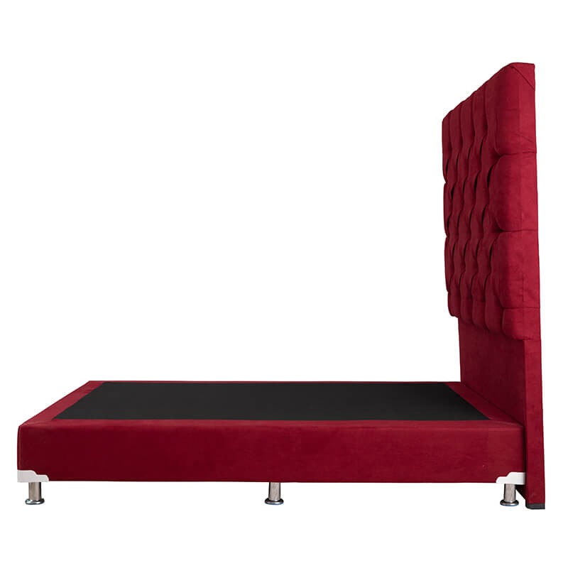 Cabecera King Size Roja Capri + Box Dicasa