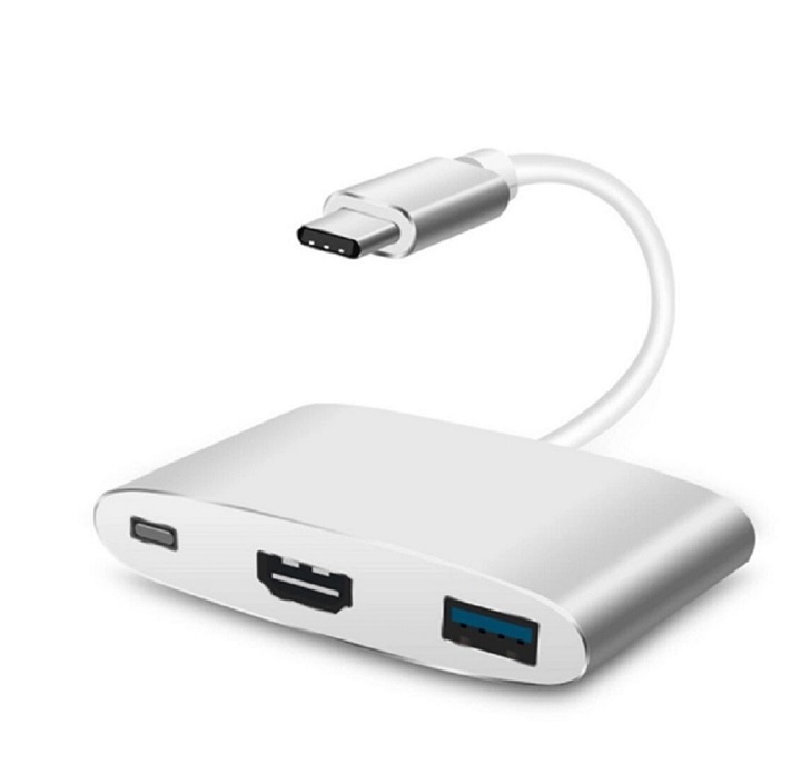 Convertidor Tipo C A Hdmi 4k Usb 3.0 Tipoc Mac Laptop Mhl Pc HUB