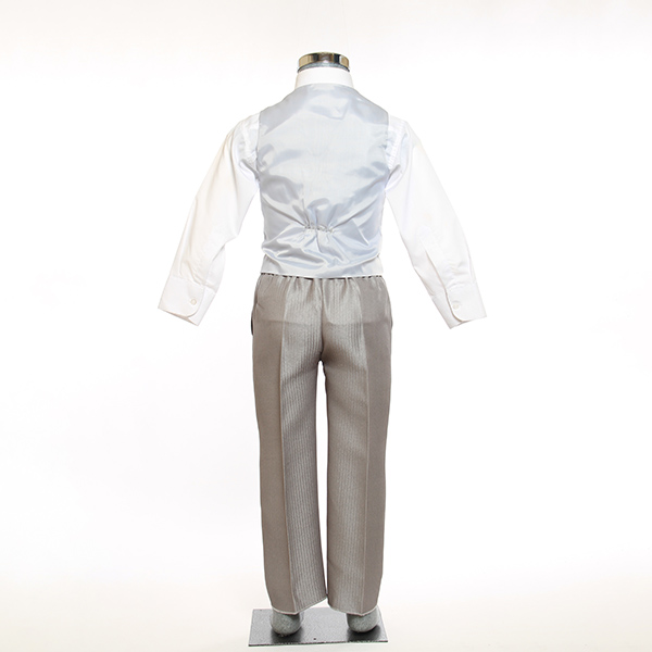 Traje de Niño Tres Piezas Color Gris 2 a 18 Años