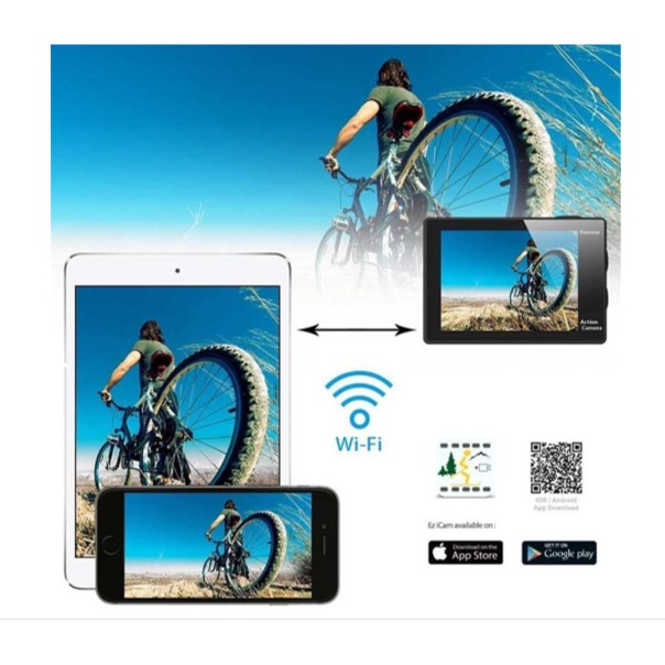 Camara Deportiva de Acción Eken H9R con 3 Baterías de Regalo