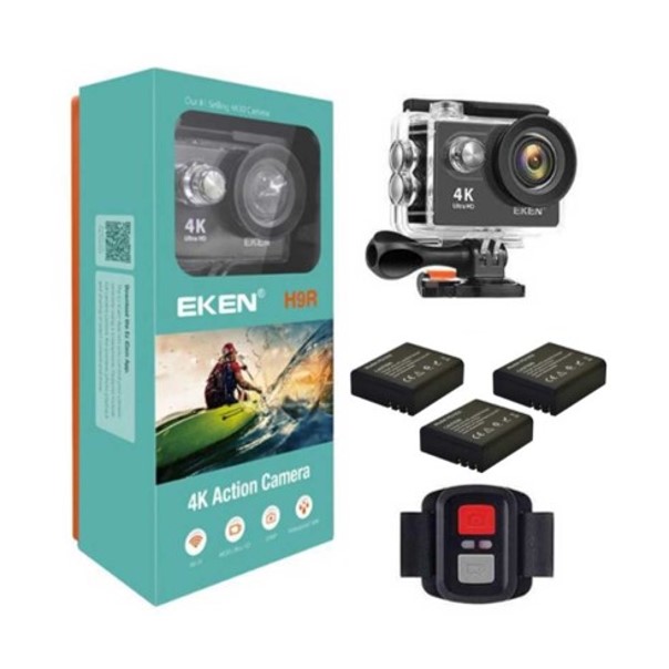 Camara Deportiva de Acción Eken H9R con 3 Baterías de Regalo