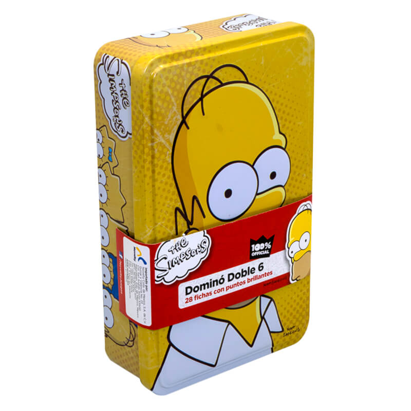Dominó en Caja Metálica de The Simpsons Novelty