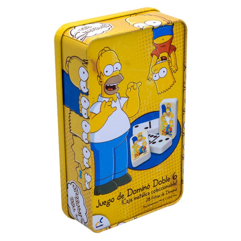 Dominó en Caja Metálica de The Simpsons Novelty