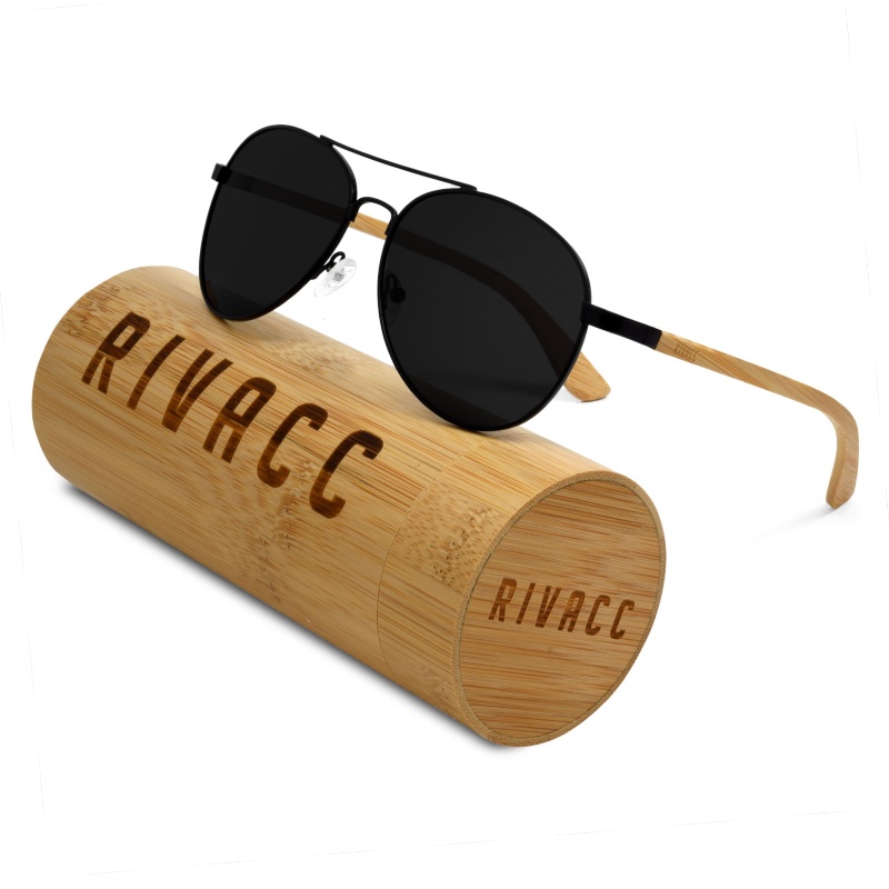 Lentes de sol polarizados Rivacc | Berlin - Black sky