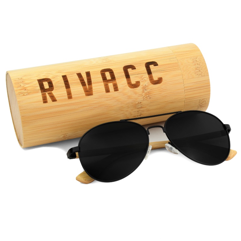 Lentes de sol polarizados Rivacc | Berlin - Black sky