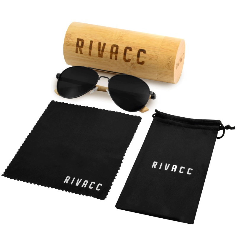 Lentes de sol polarizados Rivacc | Berlin - Black sky