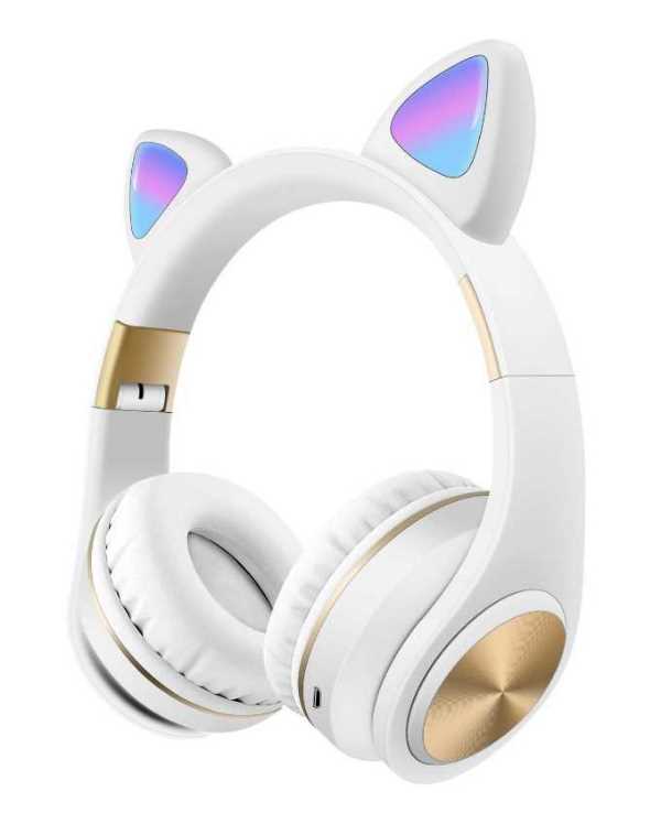 Audifonos Diadema Gato Bluetooth 5.0 high definition luces intercambiables Gadgets & fun 