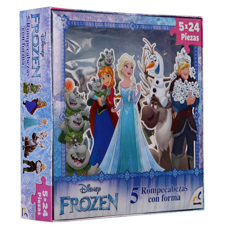 5 Rompecabezas con forma Frozen