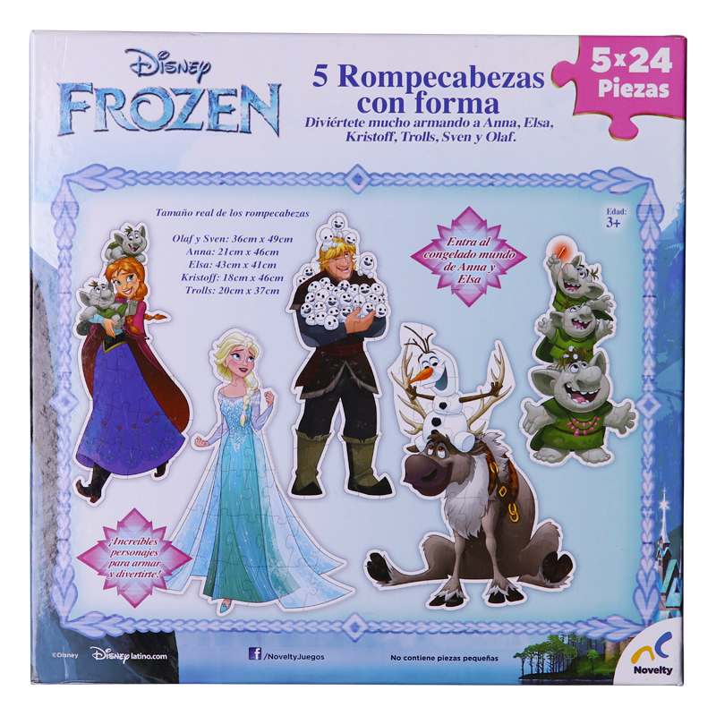 5 Rompecabezas con forma Frozen