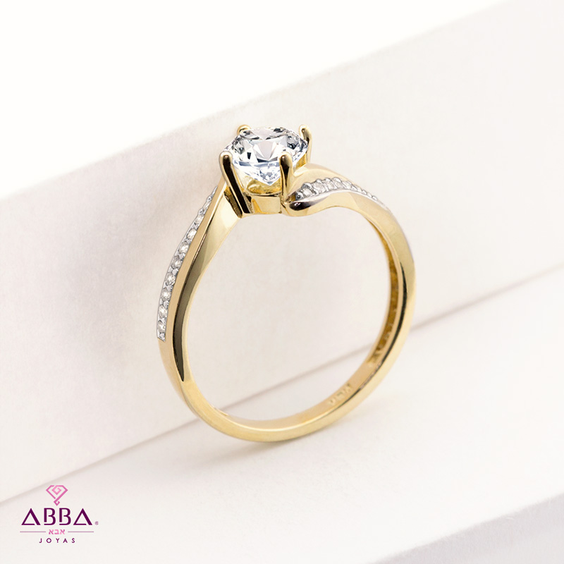 ANILLO DE COMPROMISO MARBELLA ORO 10K ABBA JOYAS