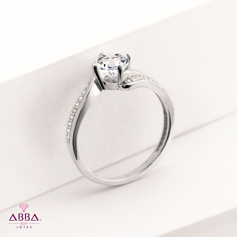 ANILLO DE COMPROMISO MARBELLA ORO 10K ABBA JOYAS