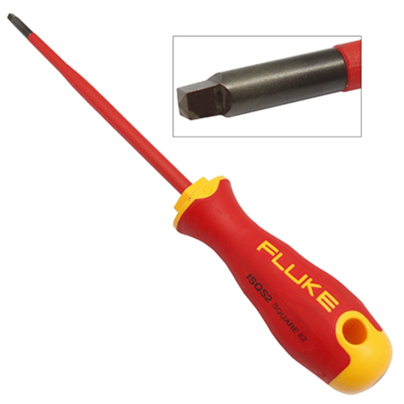 DESARMADOR PUNTA CUADRADA AISLADO No.2,125mm,1KV ISQS2 