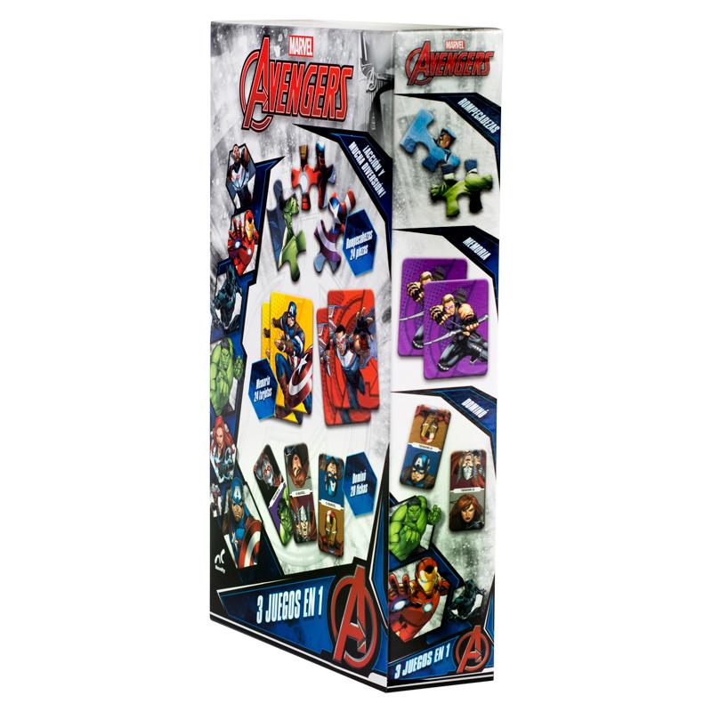 Set de Juegos 3 en 1 para Niños de Avengers Novelty