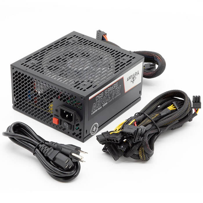Fuente De Poder YeYian Raiden Serie 650 650W 80 Plus BRONZE Modular FR-46201