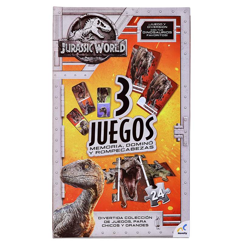 Set de Juegos 3 en 1 Jurassic World 2