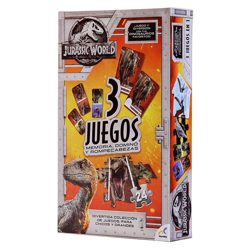 Set de Juegos 3 en 1 Jurassic World 2