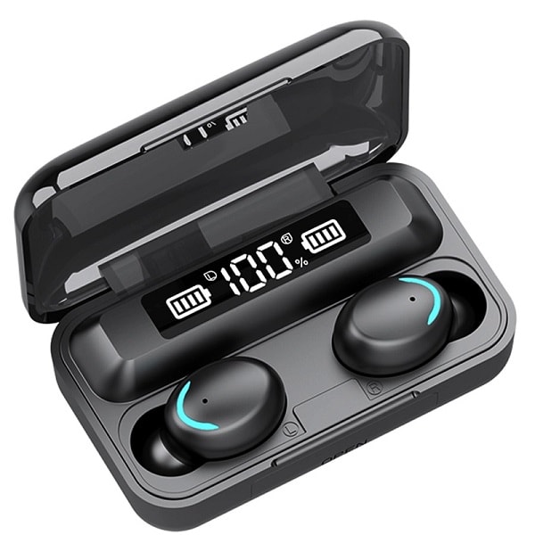 para Smartphone Auriculares Inalámbrico Auricular Bluetooth 5.0 IPX7 Impermeable Control Táctil con Mic HiFi Stereo Sport Auricular Blanco Reducción de Ruido In-Ear Auriculares Inalámbricos 