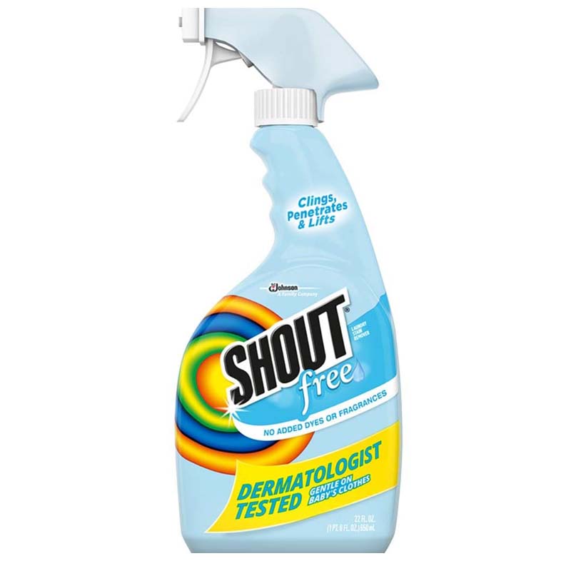 Shout Quitamanchas Detergente Libre De Olor Fragancia Y Colorante Para Ropa 650Ml