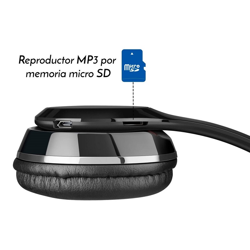 Audífonos Bluetooth Style con reproductor MP3