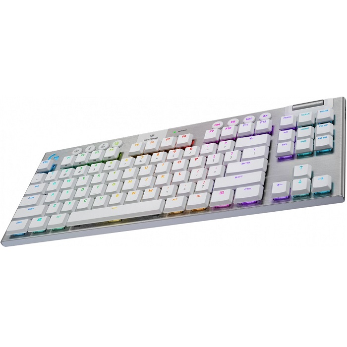 Teclado Logitech G915 TKL LIGHTSPEED Mecanico RGB Inalambrico Gaming USB Y Bluetooth Blanco 920-009660