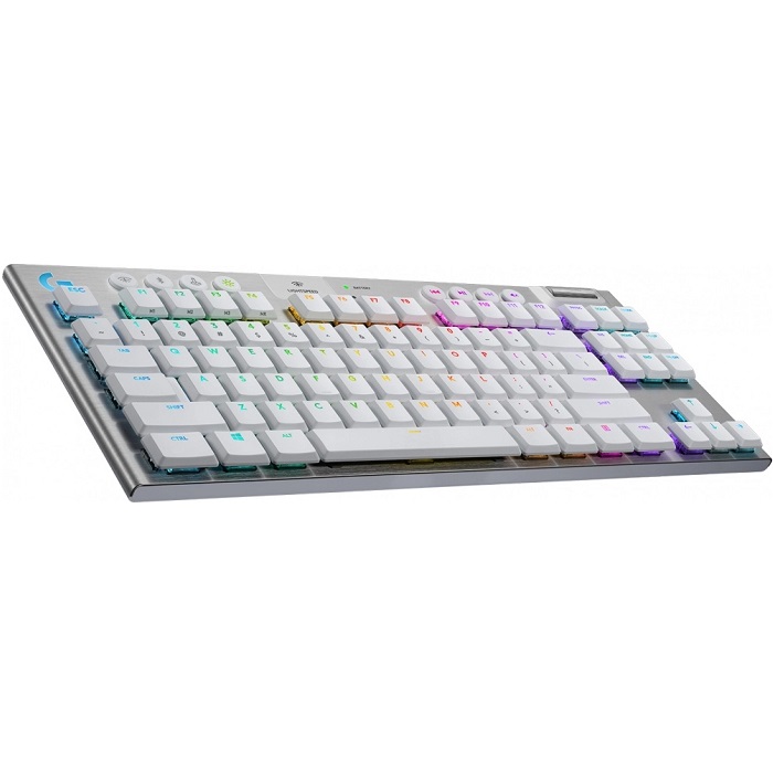 Teclado Logitech G915 TKL LIGHTSPEED Mecanico RGB Inalambrico Gaming USB Y Bluetooth Blanco 920-009660