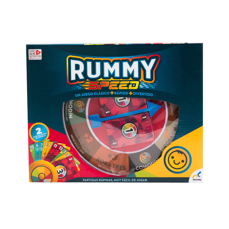 Juego de Cartas Rummy Speed Novelty