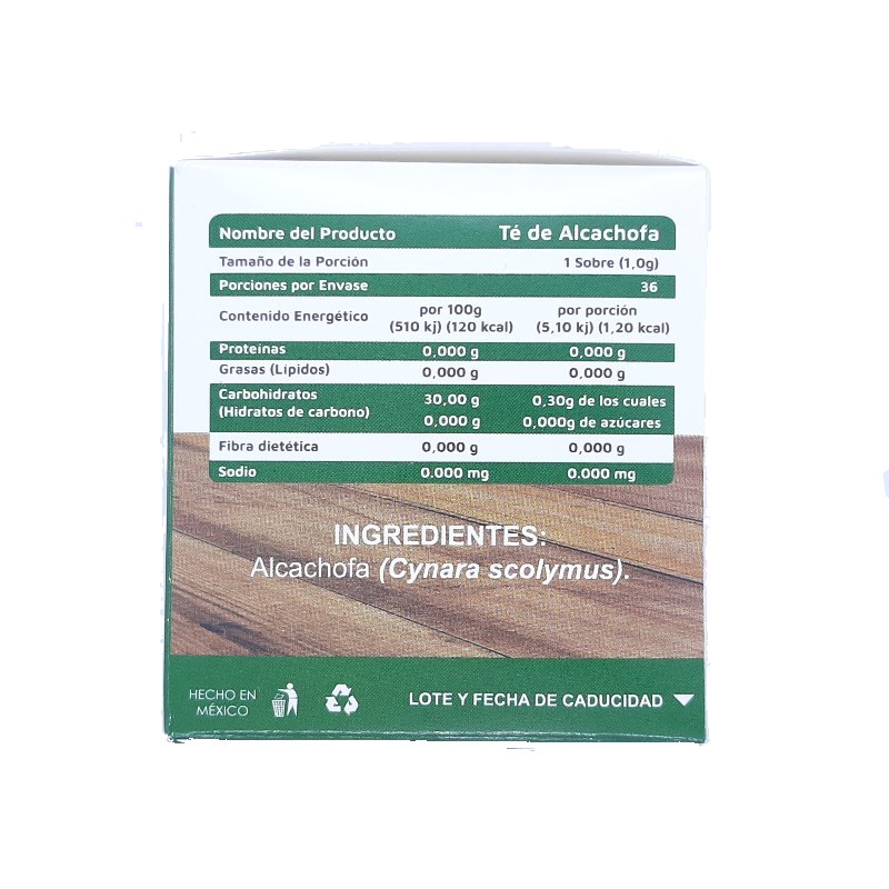 Té De Alcachofa 36 Bolsas Vidanat