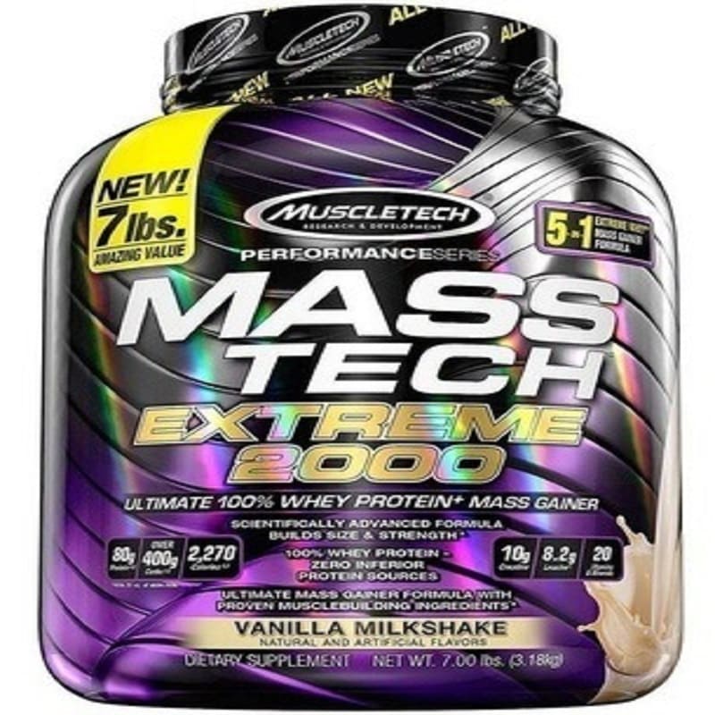 Proteina Muscletech Mass Tech 7 Lbs Extreme 2000 Vainilla 2357