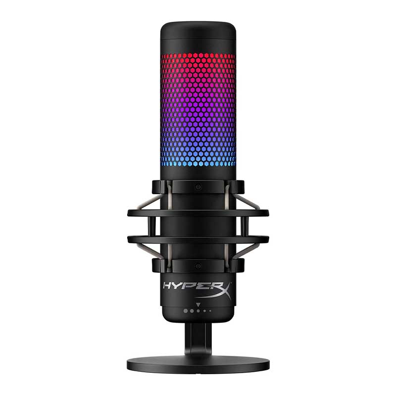 配信機器・PA機器・レコーディング機器 HyperX QuadCast HX-MICQC-BK HyperX HX-MICQC-BK Micrófono Hyperx Quadcast 4p5p6aa Negro Usb Hx