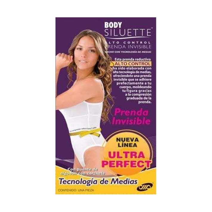 Faja Body Bikini Con Top Ultra Perfect Alto Control Modelo 203, Body Siluette
