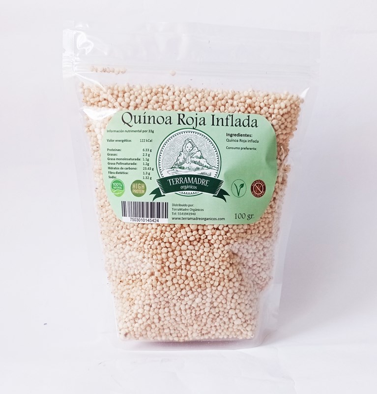 Quinoa Roja Inflada 100G