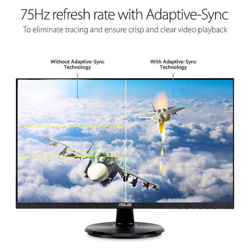 MONITOR ASUS VA24DQ 23.8" 4MS 75HZ FLAT VGA HDMI DP VA24DQ